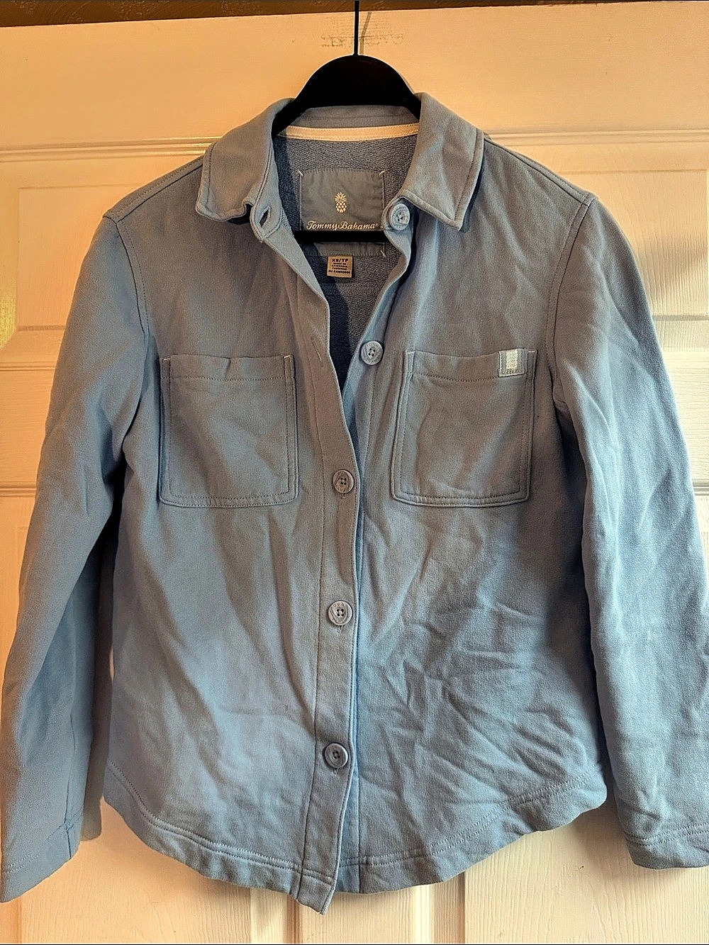 Tommy Bahama Marina Del Mar Shirt Jacket Blue XS